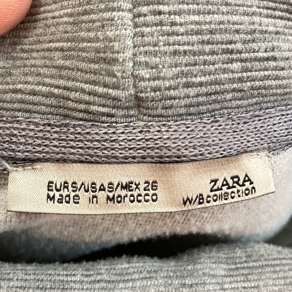 ZARA Grey Mock neck Crop Sweater - Picture 16 of 16